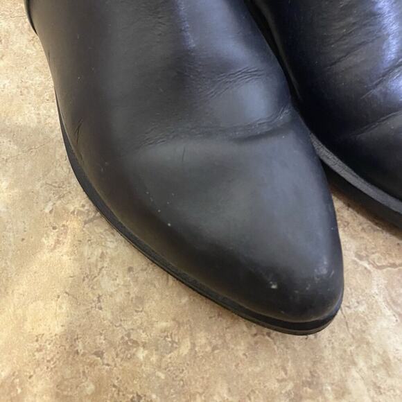 Rag & Bone Aston Suede Leather Short Ankle Biker Boot Black Womens Size 6.5 - Picture 11 of 12